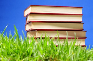 http://www.dreamstime.com/royalty-free-stock-photography-books-grass-educational-concept-image14422047