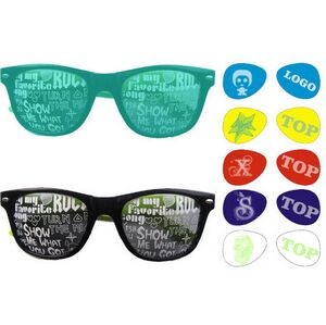 print logo lens sunglases