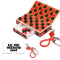 travel checkers keychains