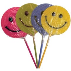 giveaway smiley face lollipops
