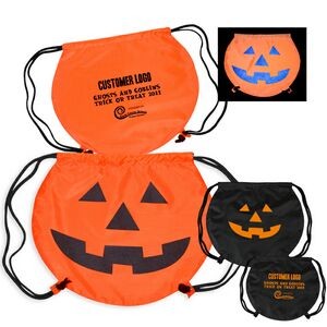 Drawstring backpacks are extremely popular. Print your logo on these Halloween themed bags for a great low price.