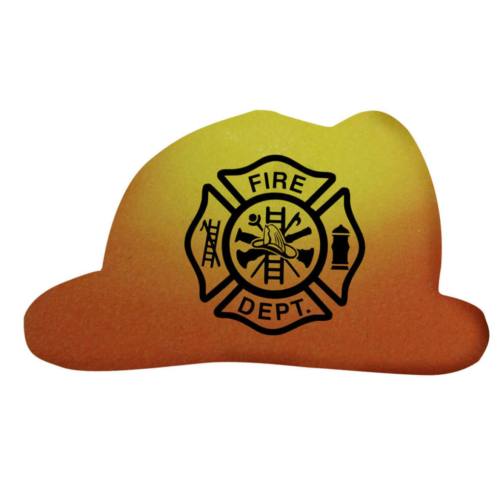 Mood™ Die Cut Eraser – Fire Helmet - 02132-orange-to-yellow_1
