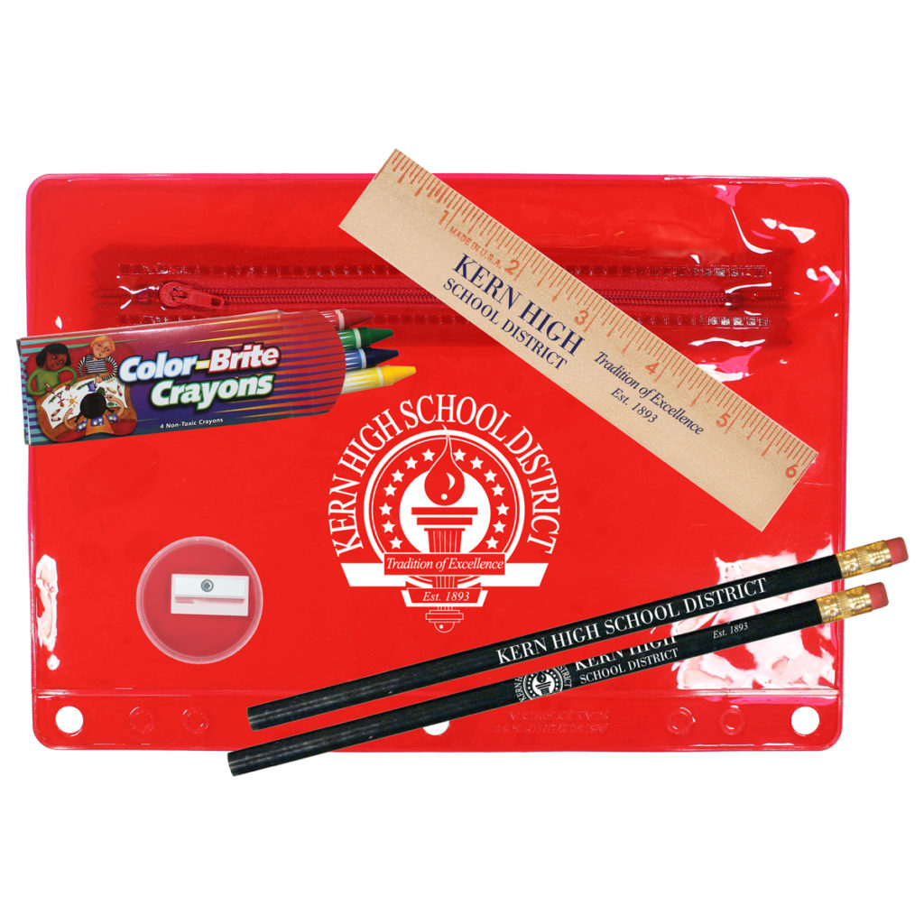 Premium Translucent School Kit - 05113-translucent-red