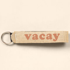 Burlap Neoprene Wrist Strap Key Holder - 0635-3B_media-21
