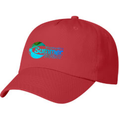 Polyester Cap – 5 Panel - 1001_RED_Colorbrite
