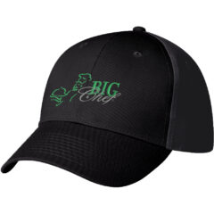 Polyester Cap – 6 Panel - 1006_BLK_Embroidery