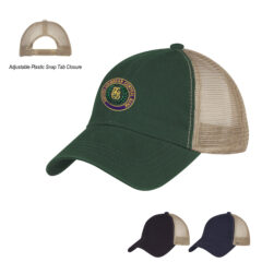Washed Cotton Mesh Back Cap - 1023_group