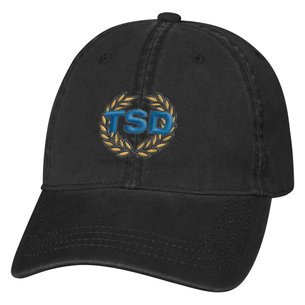 Washed Cotton Cap - 1040_BLK_Embroidery