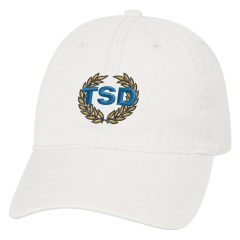 Washed Cotton Cap - 1040_WHT_Embroidery