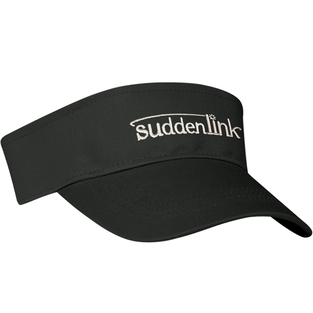 Cotton Twill Visor - 1051_BLK_Embroidery