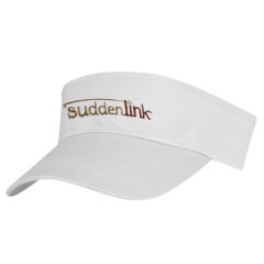 Cotton Twill Visor - 1051_WHT_Embroidery