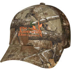 Realtree® And Mossy Oak® Hunter’s Retreat Mesh Back Camouflage Cap - 1063_RTEDGE_Embroidery