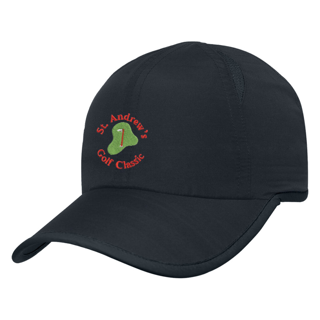 Dry Contrasting Cap - 1080_BLK_Embroidery
