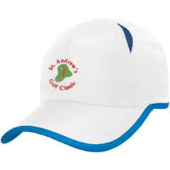 Dry Contrasting Cap - 1080_WHTBLU_Embroidery