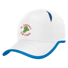 Dry Contrasting Cap - 1080_WHTBLU_Embroidery