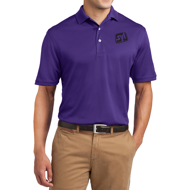 Sport-Tek® Dri-Mesh® Polo - 1128-Purple-1-K469PurpleModelFront-1200W