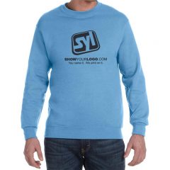 Gildan Ultra Blend Printed Crewneck Sweatshirts - Carolina Blue