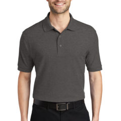 Port Authority® Silk Touch™ Polo - 1225-CharHtGrey-1-K500CharHtGreyModelFront1-1200W