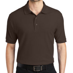 Port Authority® Silk Touch™ Polo - 1225-CoffeeBean-1-K500CoffeeBeanModelFront1-1200W