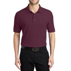 Port Authority® Silk Touch™ Polo - 1225-Maroon-1-K500MaroonModelFront3-1200W