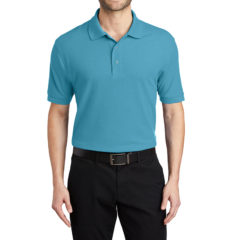 Port Authority® Silk Touch™ Polo - 1225-MauiBlue-1-K500MauiBlueModelFront3-1200W