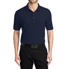 Port Authority® Silk Touch™ Polo - 1225-Navy-1-K500NavyModelFront3-1200W