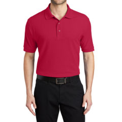 Port Authority® Silk Touch™ Polo - 1225-Red-1-K500RedModelFront3-1200W