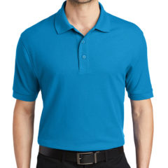 Port Authority® Silk Touch™ Polo - 1225-Turquoise-1-K500TurquoiseModelFront1-1200W