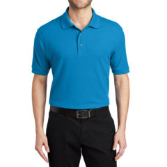 Port Authority® Silk Touch™ Polo - 1225-Turquoise-1-K500TurquoiseModelFront3-1200W