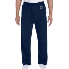 Gildan DryBlend® Open Bottom Sweatpants with Pocket - 12300-navy