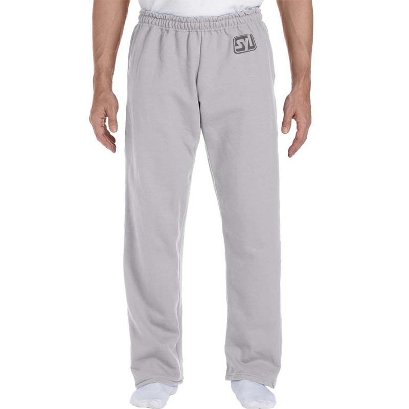 Gildan Ultra Blend Open Bottom Pocketed Sweatpants with Logo