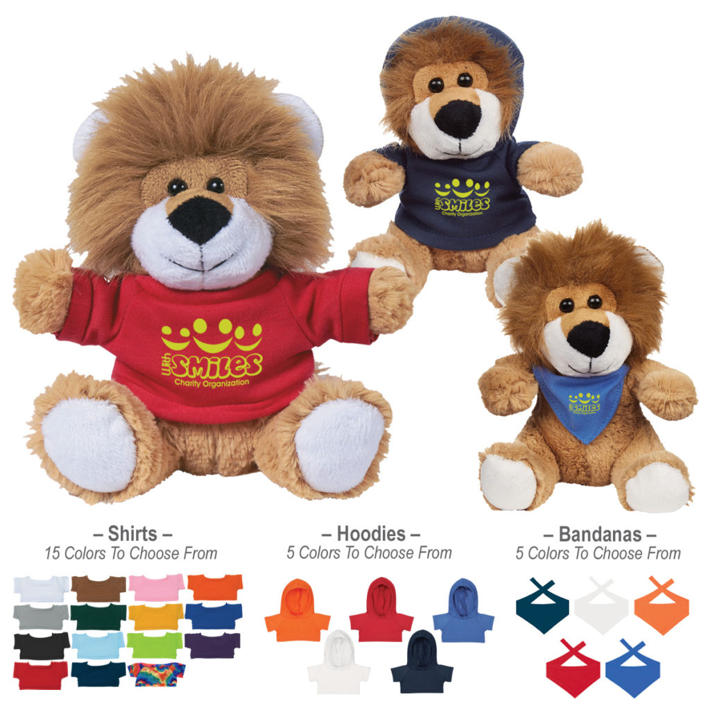 Plush Lovable Lion With Shirt – 6″ - 1266_group
