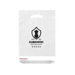 Biodegradable Plastic Bags – 12″ x 16″ - 12BD1216_Clear_Imprint