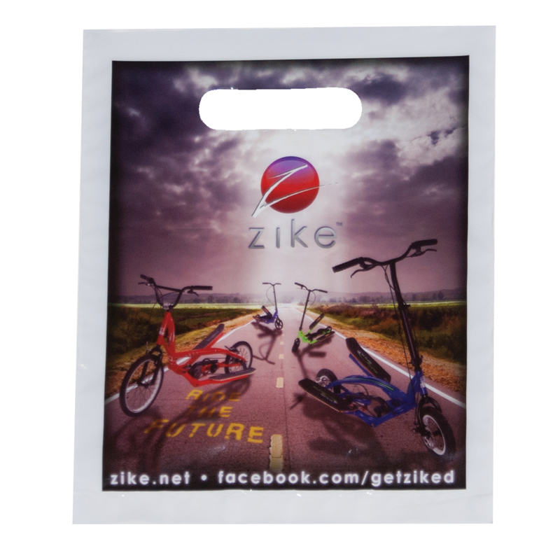 Digital Full Color Die Cut Bag – 7.5″ x 9″ - 12GB79_White_Zike