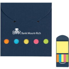 Sticky Notes And Flags In Pocket Case - 1347_BLU_Silkscreen