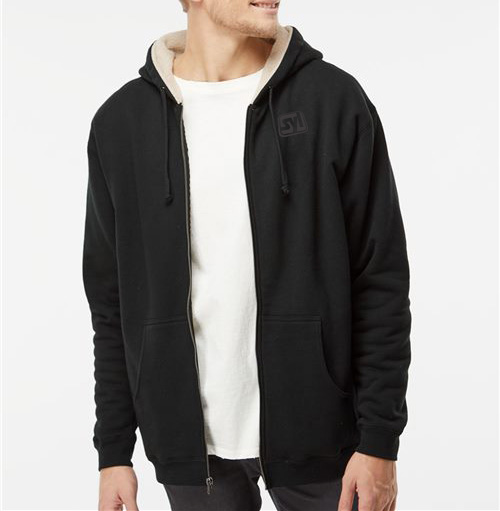 Independent Trading Co. Sherpa Lined Full-Zip Hooded Sweatshirt - 1349_fm
