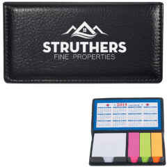Leather Look Case Of Sticky Notes with Calendar - 1365_group