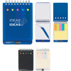 Spiral Jotter With Sticky Notes, Flags & Pen - 1377_group