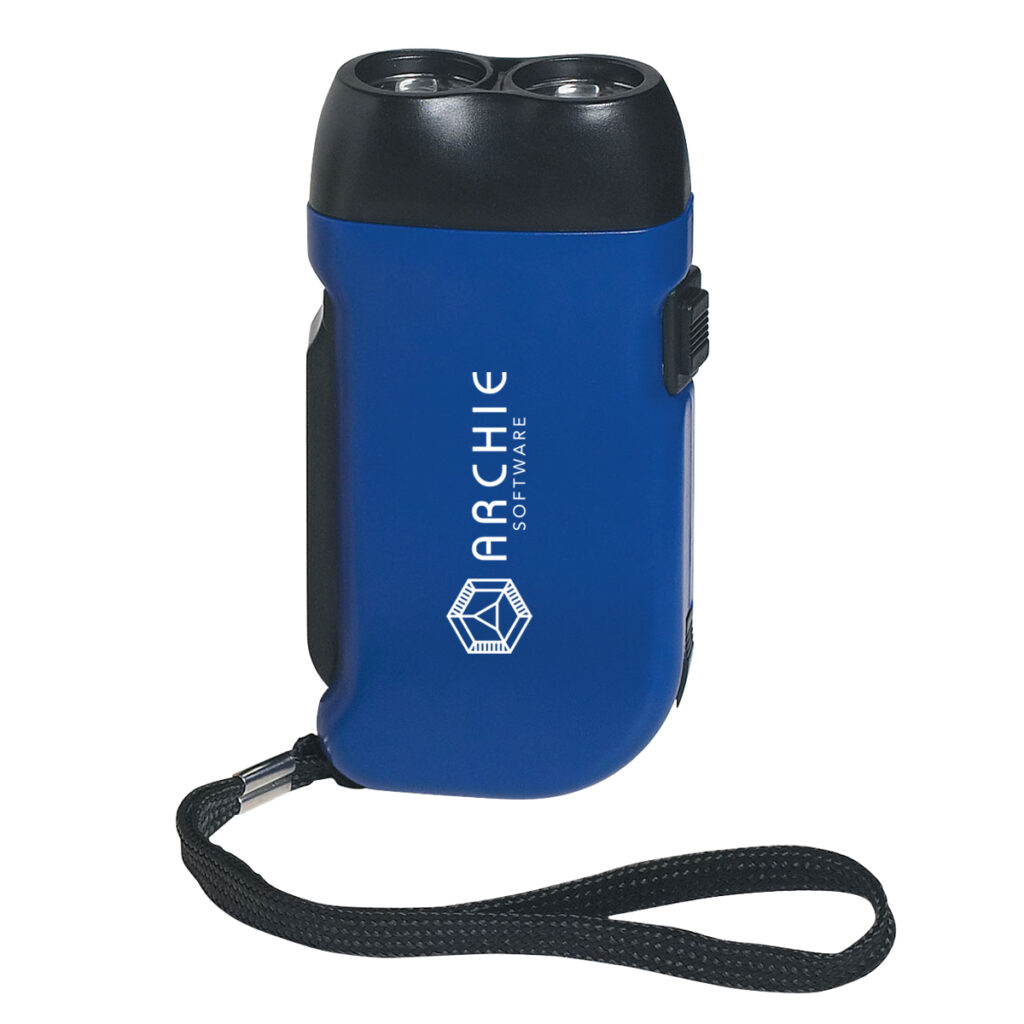 Hand Squeeze Flashlight - 142_BLUBLK_Padprint