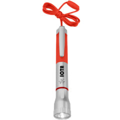 Flashlight With Light-Up Pen - 1532_SILRED_Padprint