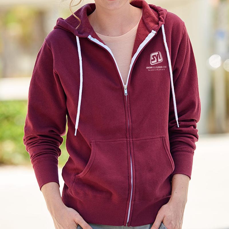 Independent Trading Co.–Unisex Lightweight Full-Zip Hooded Sweatshirt - 1616_fl