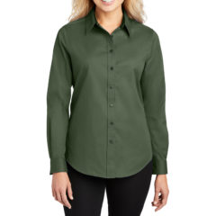 Port Authority® Easy Care Dress Shirt - 1694-CloverGrn-1-L608CloverGrnModelFront1-1200W