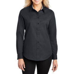 Port Authority® Easy Care Dress Shirt - 1694-ClsNvLtSt-1-L608ClsNvLtStModelFront2-1200W