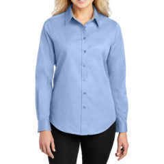 Port Authority® Easy Care Dress Shirt - 1694-LBluLStn-1-L608LBluLStnModelFront2-1200W