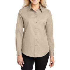Port Authority® Easy Care Dress Shirt - 1694-Stone-1-L608StoneModelFront1-1200W