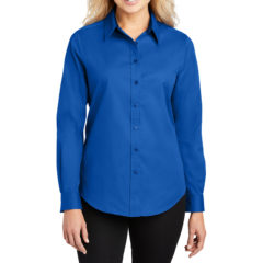 Port Authority® Easy Care Dress Shirt - 1694-StrongBlue-1-L608StrongBlueModelFront1-1200W