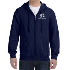 Gildan Full Zip Hooded Sweatshirts – 8 oz - Navy