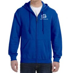 Gildan Full Zip Hooded Sweatshirts – 8 oz - Royal