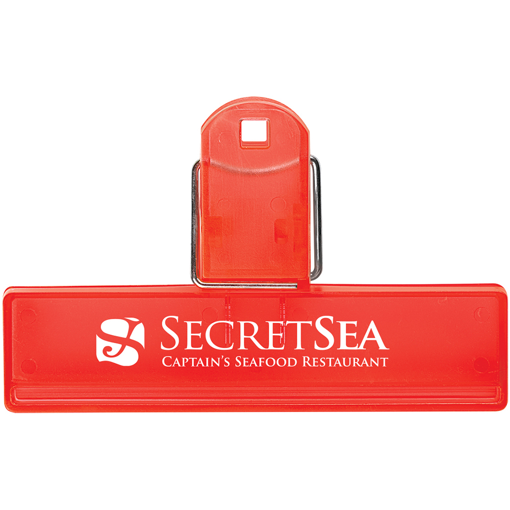 Bag Clip – 4″ - 194_TRNRED_Padprint