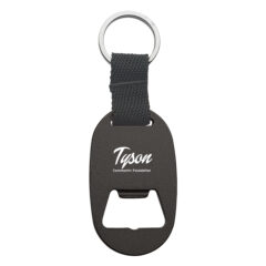 Metal Key Tag with Bottle Opener - 2080_BLK_Laser